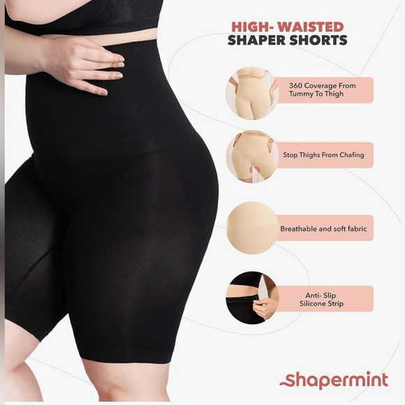 NWT -Empetua by Shapermint High Waisted Shaper Short - Nude Size XL/XXL - Picture 2 of 8